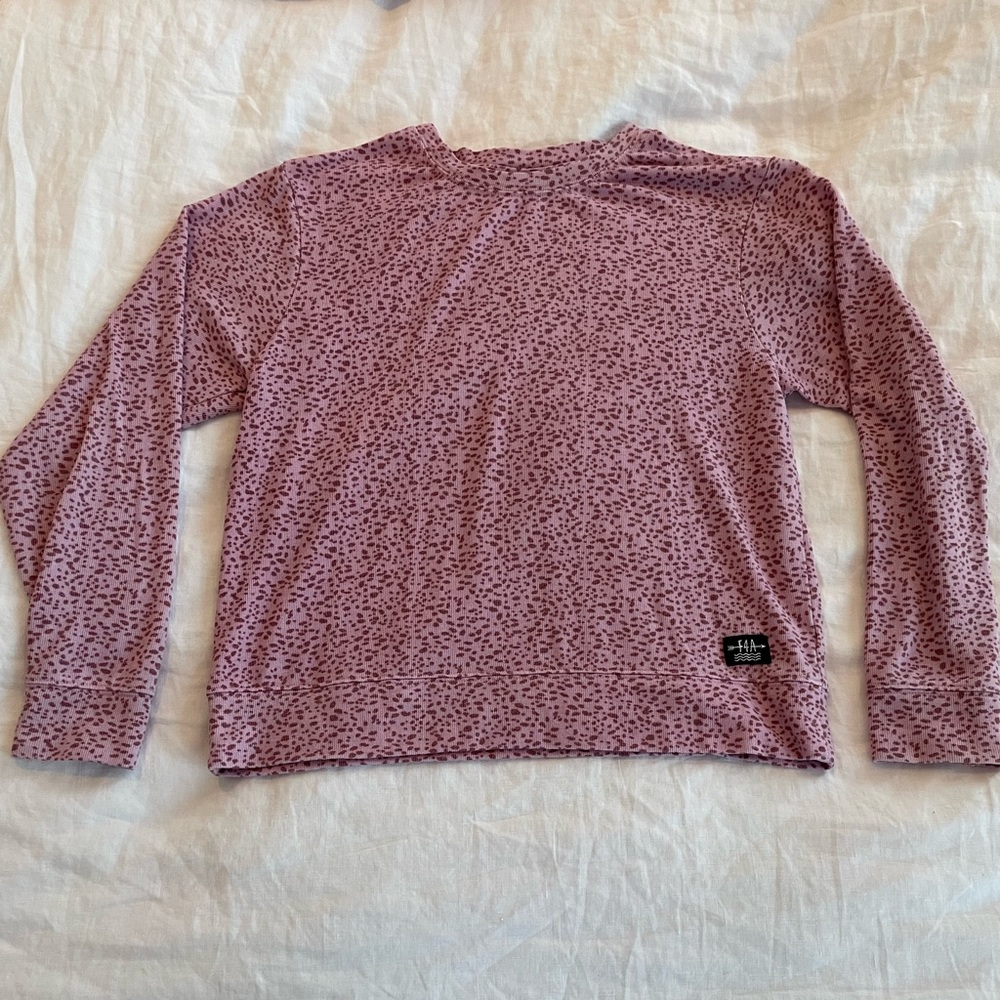 Feather 4 Arrow Pink and Black Polkadot Crewneck